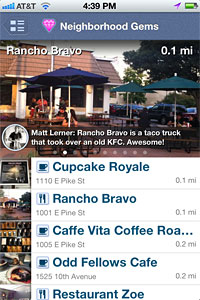 Walk Score and nearby amenities for a location