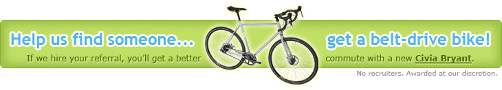 refer a hire and we'll give you a new bike