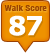 Walk Score pin for location walkability scoring